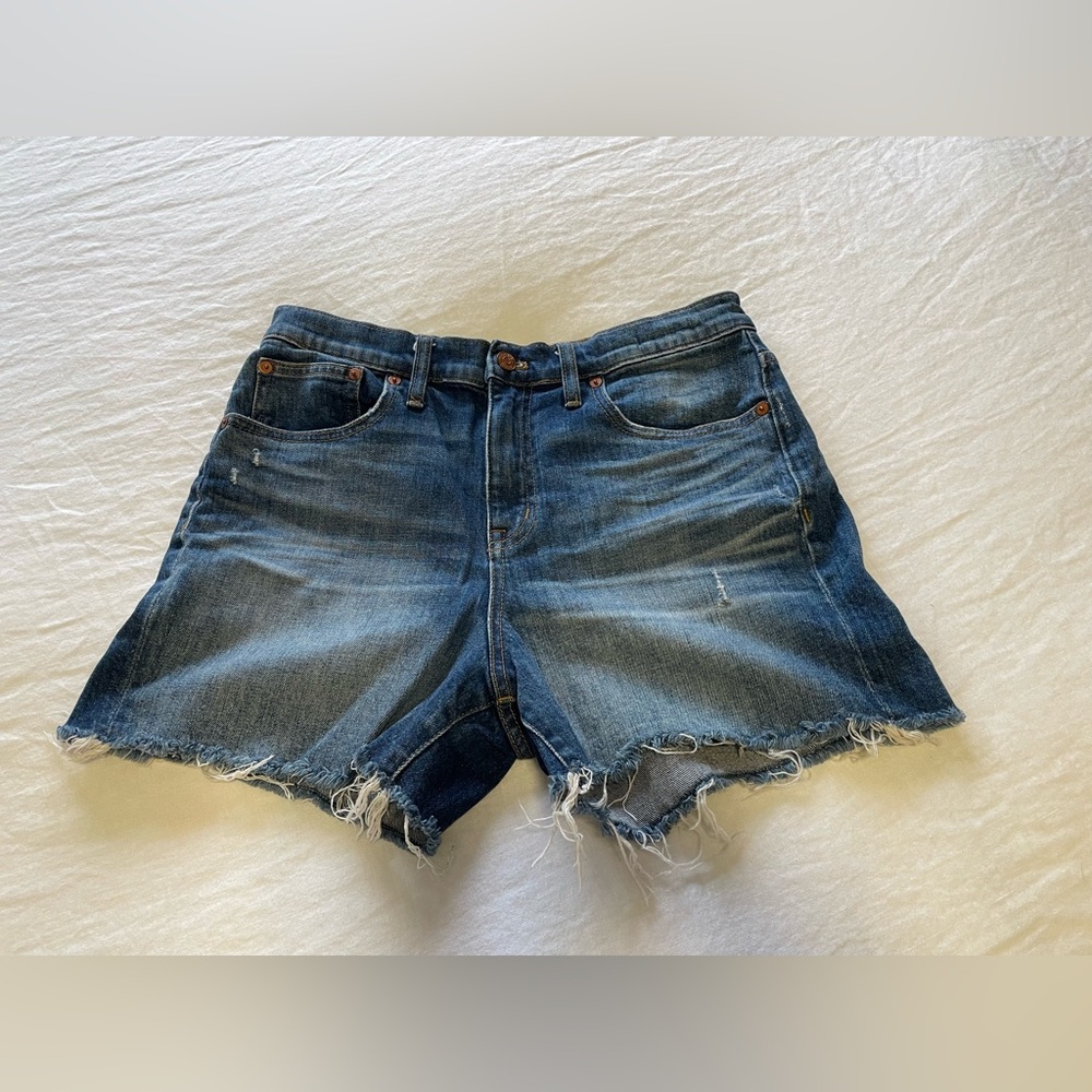 MADEWELL High-Rise Denim Shorts. Size 28.